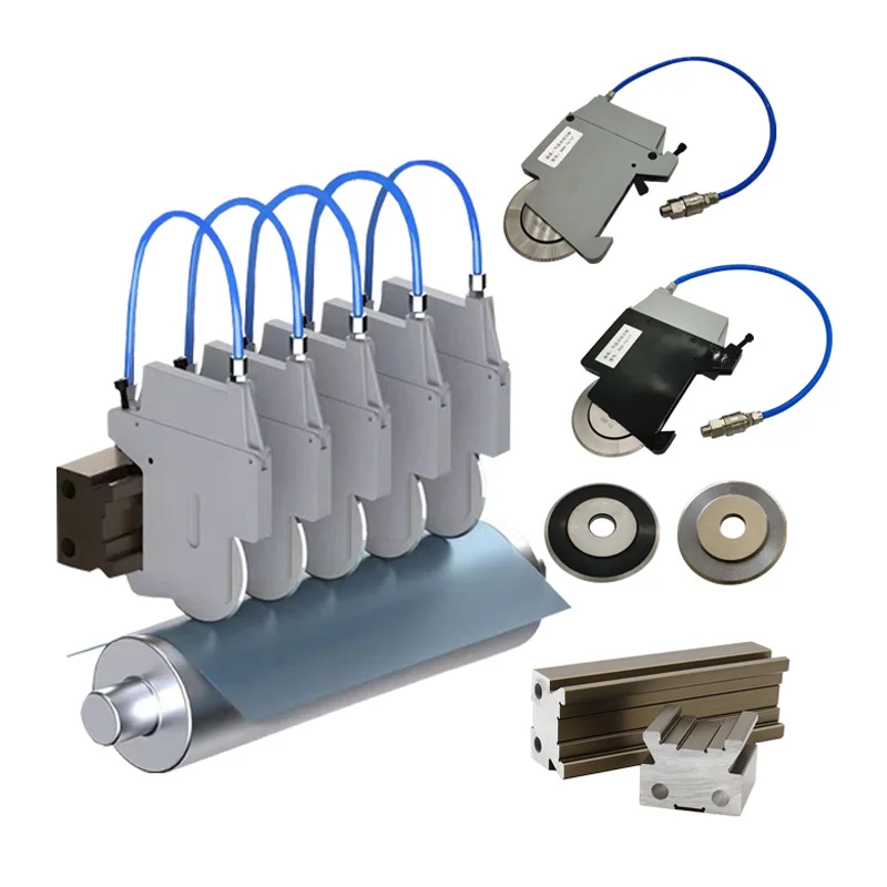 Adjustable aluminum alloy fabric slitting pneumatic knife holder