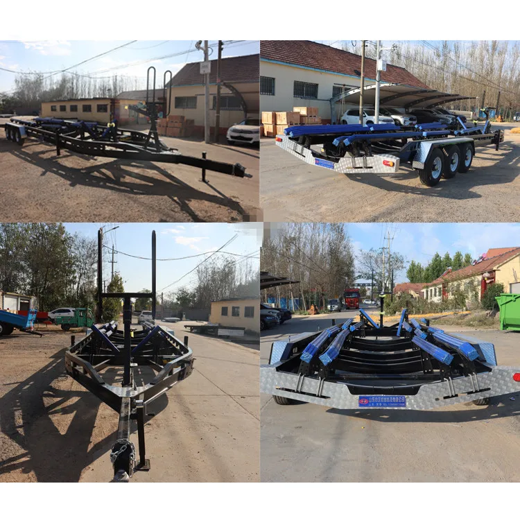 Watercraft trailer 4500 kg 3 axle large boat trailer watercraft trailers