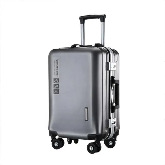 YX16897 Wholesale Manufacturer Aluminum 3 pcs Luggage Trolley Bags Suitcase Luggage Set ABS Suitcases