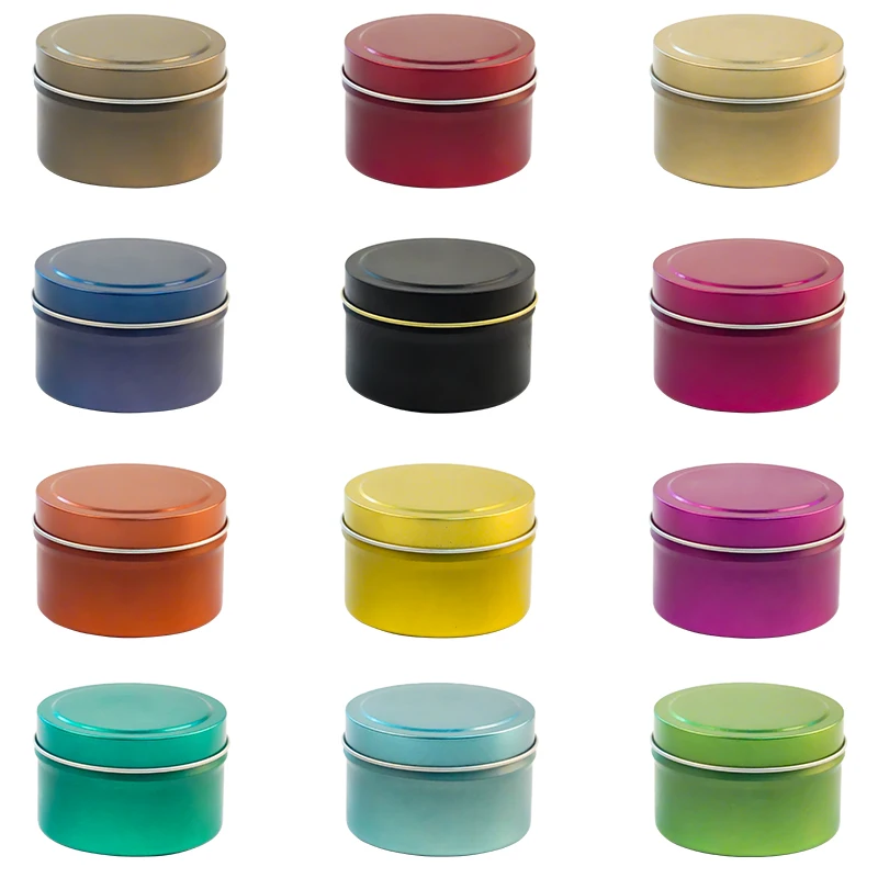 Luxury Soy Wax Candle Scented Velas Aromaticas Candles Romantic Tin Candle Jars