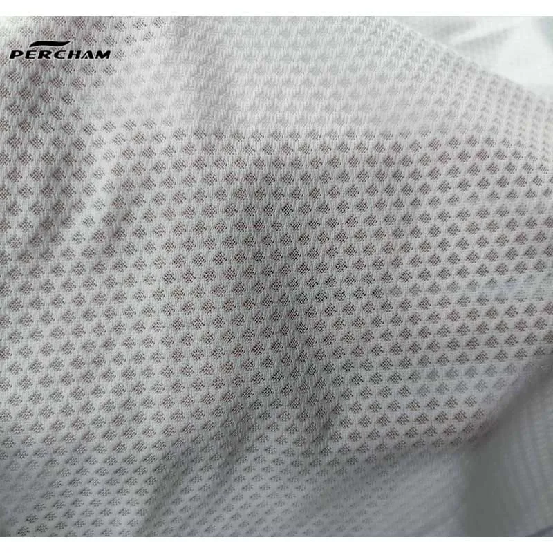 Hot Selling Breathable Stretch Mesh Knitting Custom Printing Fabric For Gym T-shirt