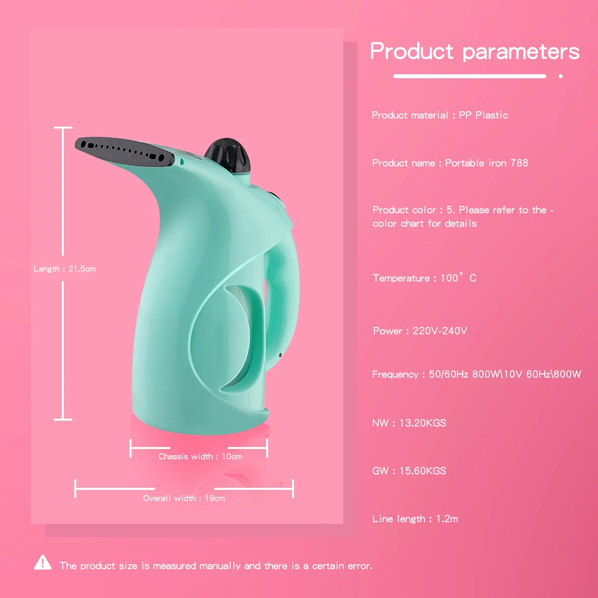 Professional Portable Body Vertical Garment Steamer