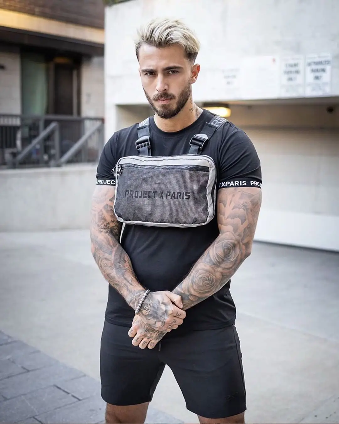 Street style 2020 fashion women men bag chest rig bag sports for young people