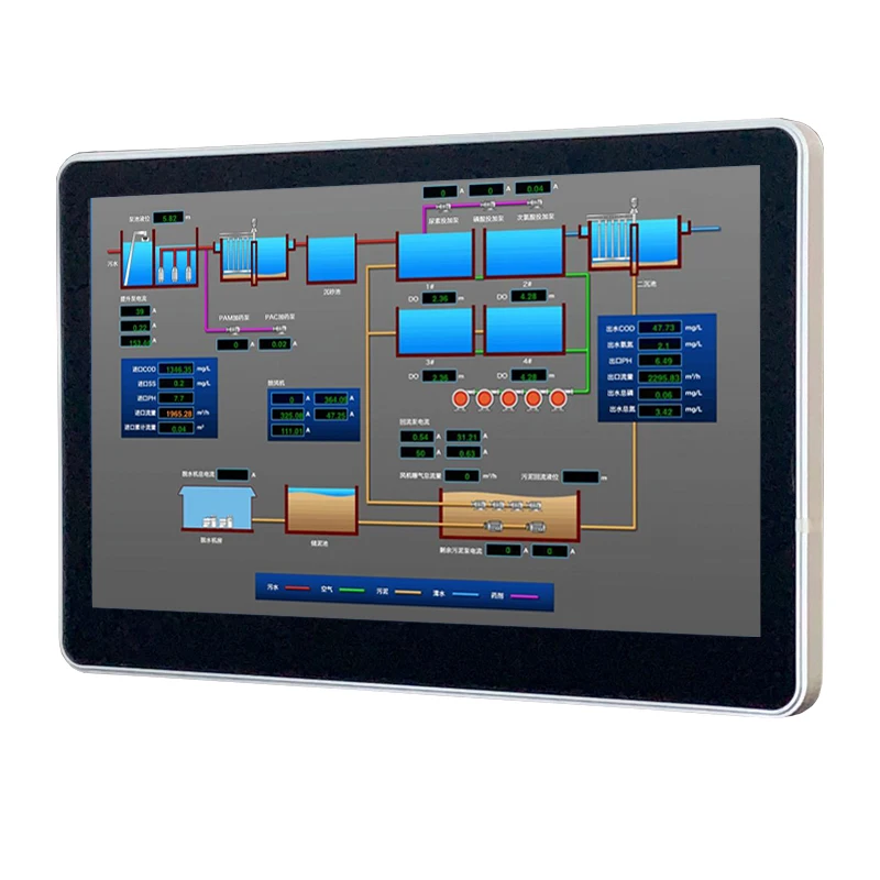 Lcd Touch Screens Monitor Wall Mounted Display Panel Digital  Interactive Touch Kiosk