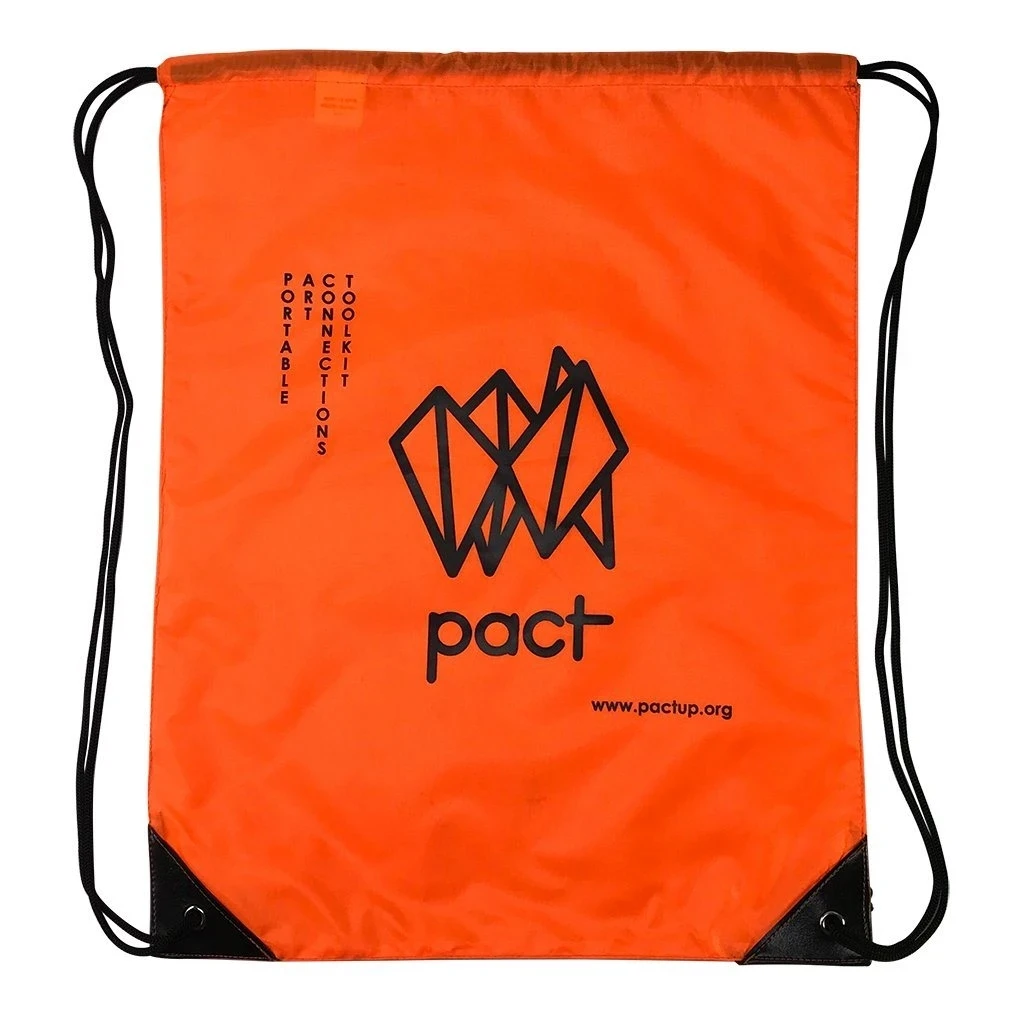 Customized Promotional Polyester Nylon Marathon Race Running Drawstring Backpack Bag