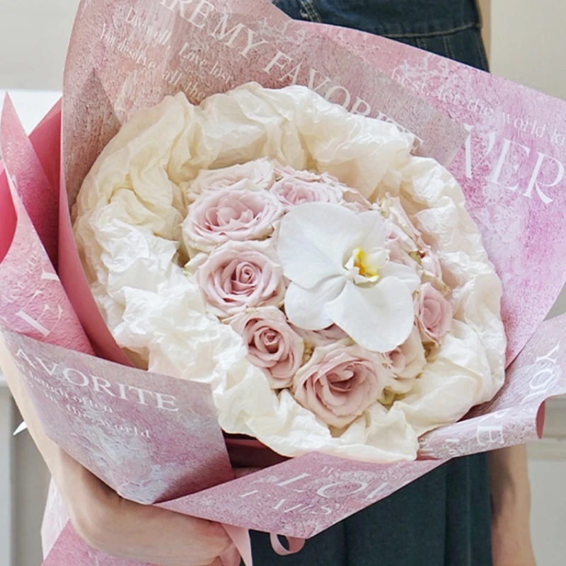 LUCIA Oil Painting Bouquet Wrapping Paper Gift Wrapping Paper Flower Wrapping Paper LF160701