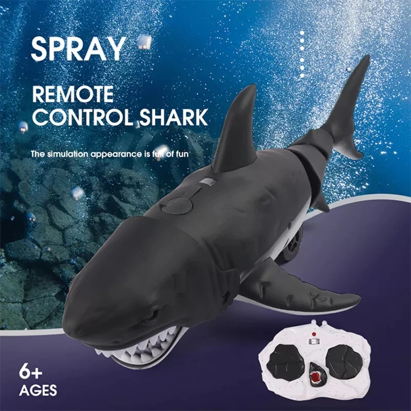 Simulation Shark Swimming Fish Rc Toy 2.4g 4ch Remote Control Shark Underwater Electric Animals Toy For Kid Remote Control Shark