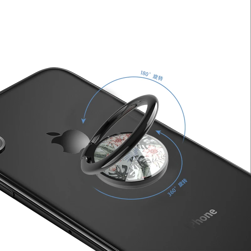 high quality folding mobile phone holders metal flexible lazy logo custom cell phone holder grip 360 smart phone ring holder