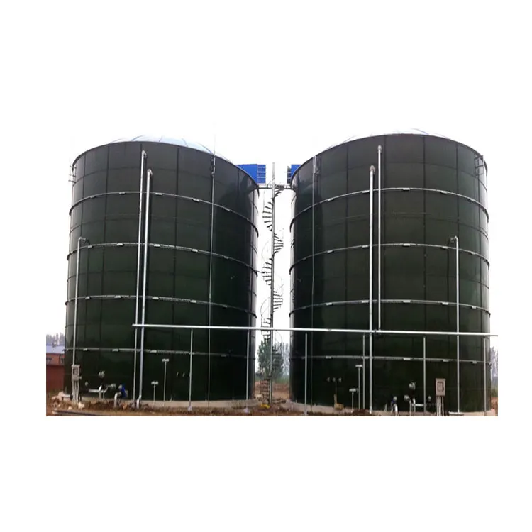Factory wholesale biogas septic tank sludge tank biogas enameled bolted steel tank