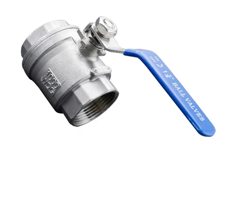 Stainless steel valve 1/2 male to 1/2 female Heavy duty handle with blue vinyl insulation 2 pc ball valve