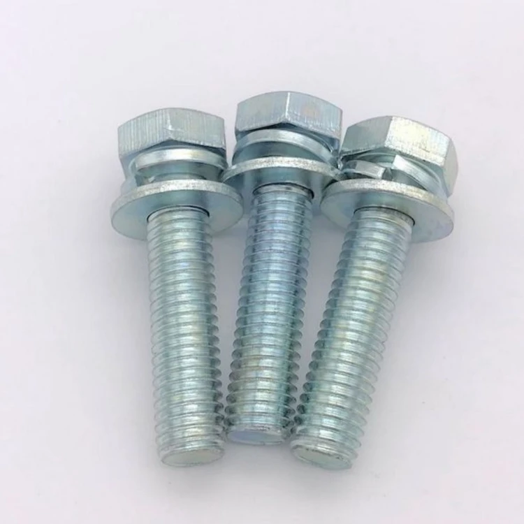 Galvanized Grade 4.8 8.8 10.9 External Hexagon Bolt Combination Bolts And Nuts Screw Bolts Machinery to Fasteners Combination