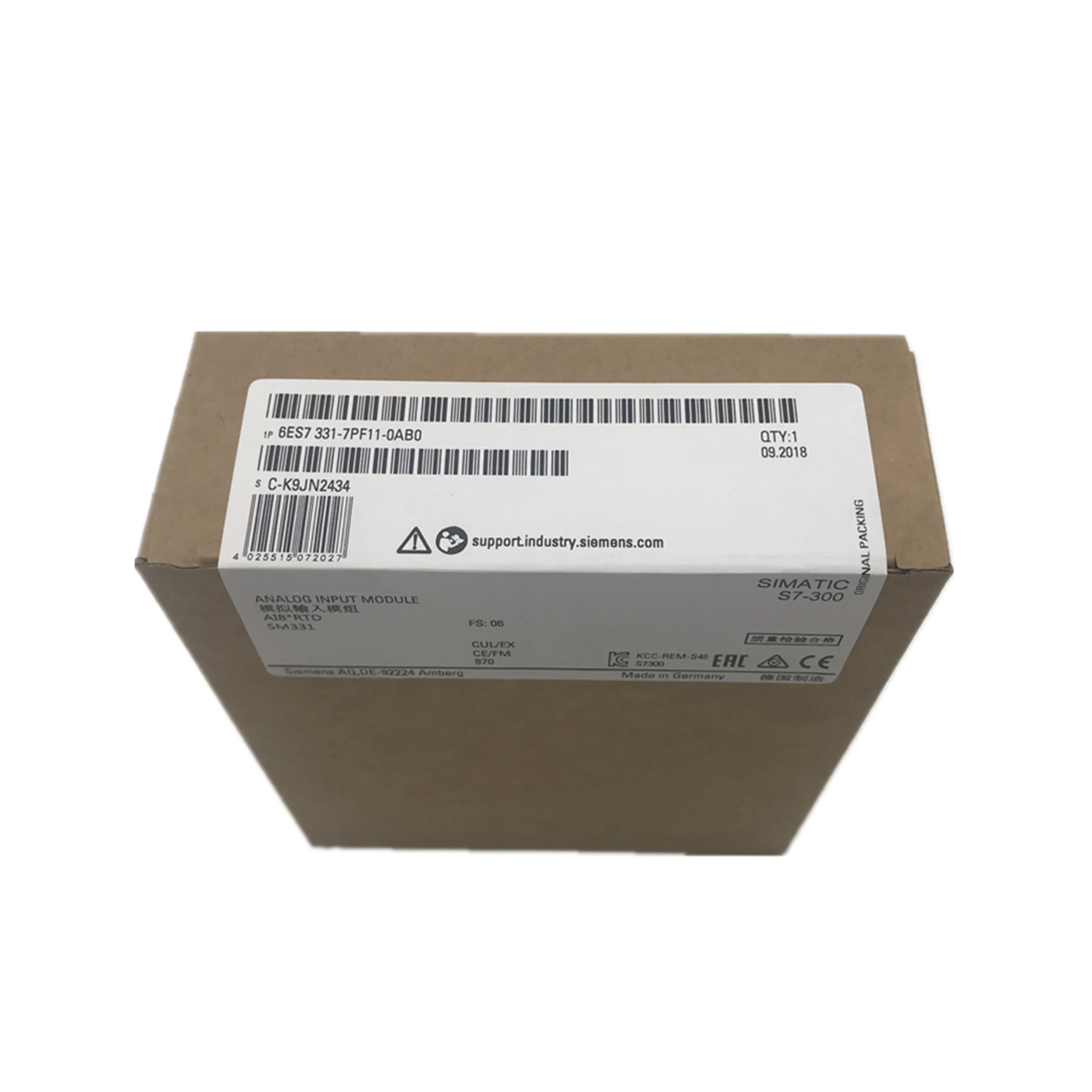 Новый оригинальный 6ES7331-7PF11-0AB0 6es73317pf110ab0 SIMATIC S7-300 аналоговый модуль ввода в наличии на складе