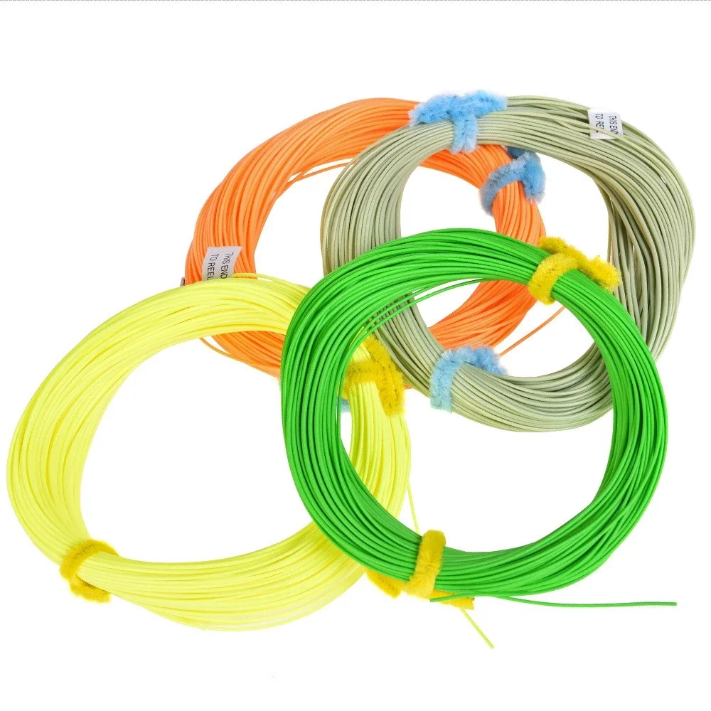 WF 2/3/4/5/6/7/8/9F 100FT Fly Line Weight Forward Floating Nylon Fly Fishing Line