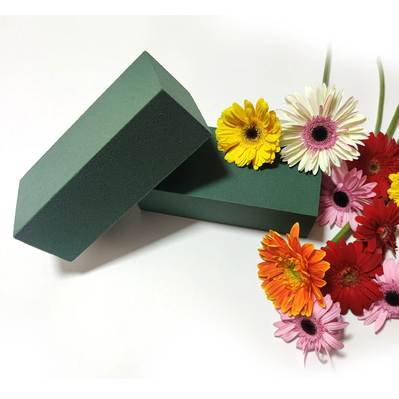hebei huiya Wet Fresh Floral Foam Blocks Green Florist Foam Bricks for Spring Fresh Flower Arrangement and Crafts Supply