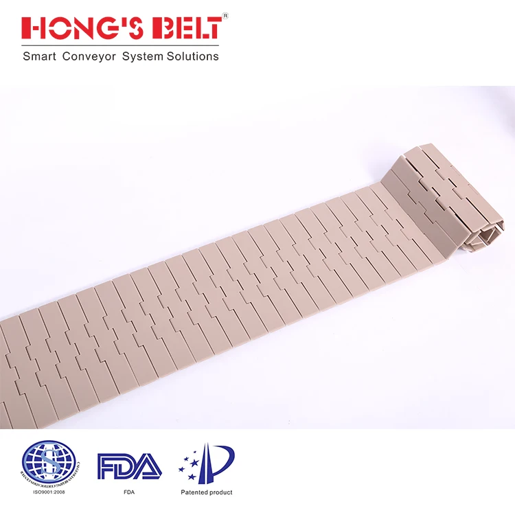 HS-821 K750 K1000 K1200: High Speed plastic chains conveyor belt with Factory Price