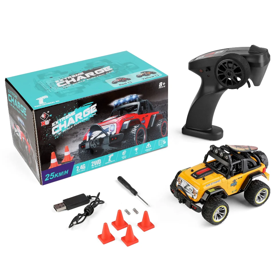 Wltoys 322221 Радиоуправляемый автомобиль мини-1/32 электрический внедорожник с двумя приводами 2 4 г гоночная модель дистанционным управлением огнями детские игрушки