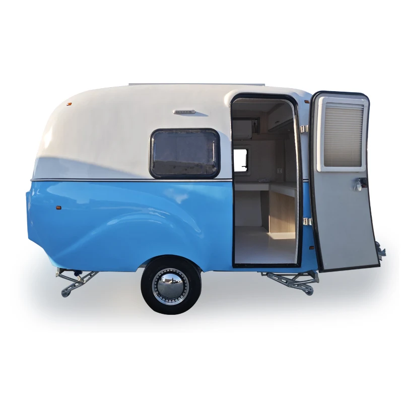 Fully Decorated Factory two color Customized SL-CC-3 Elephant shape traction mobile house travel trailer