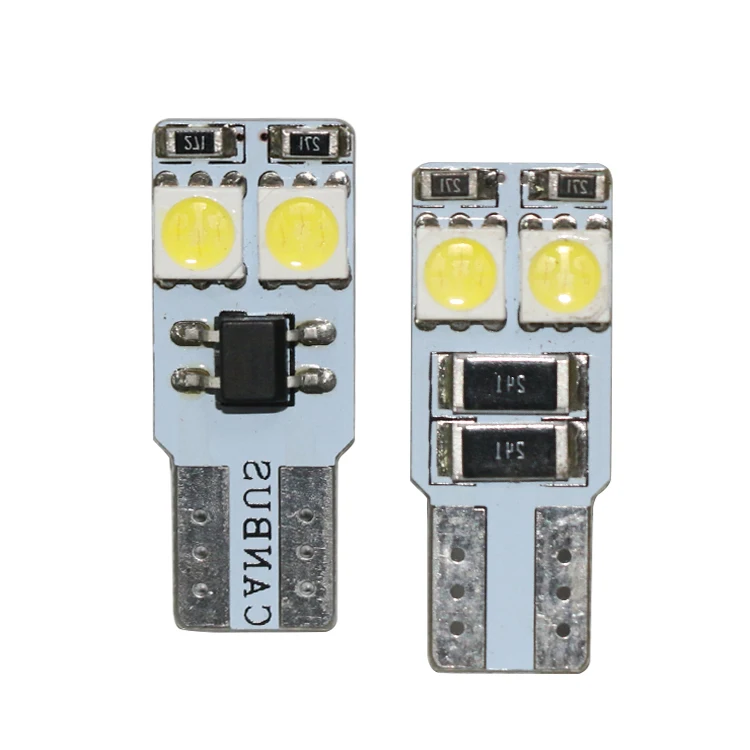 Сверхъяркие автомобильные аксессуары 4smd 5050 клиновидная лампа Canbus T10 W5w Автомобильные Внутренние светодиодные лампы