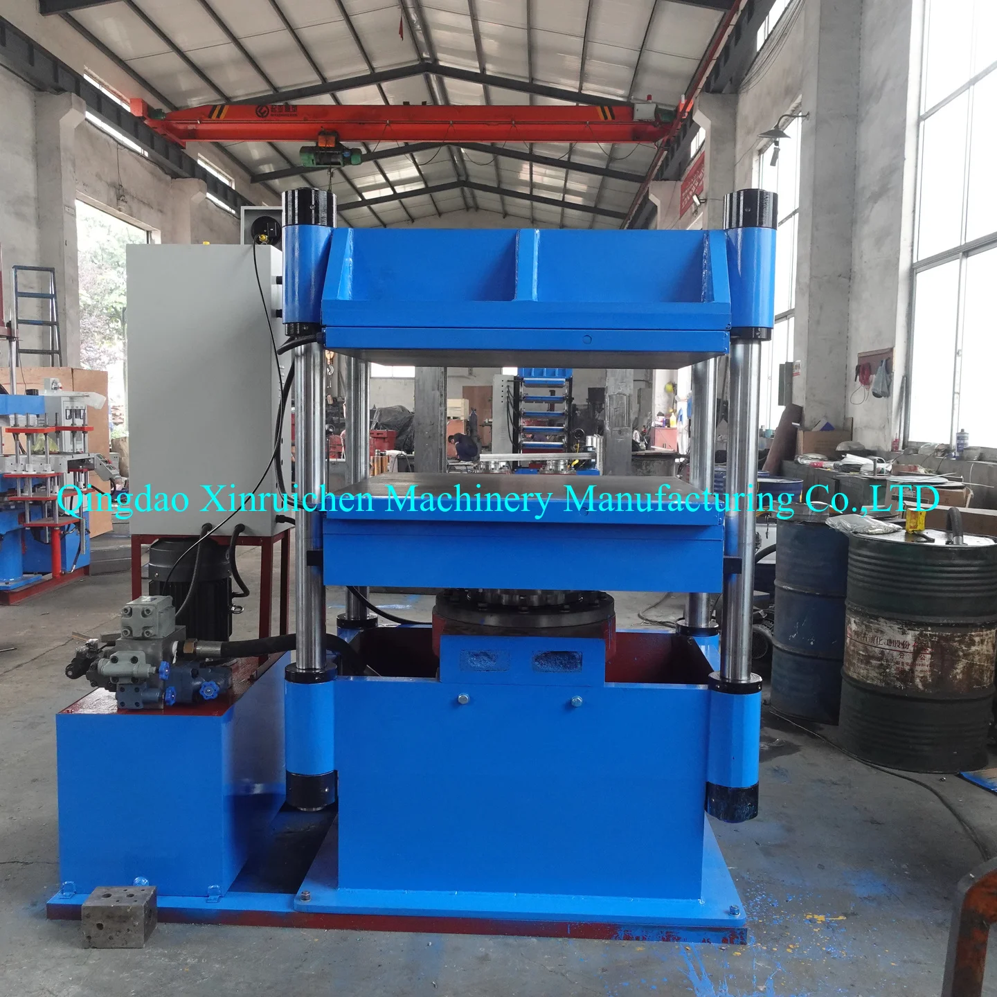 Automatic hot pressing oil seal vulcanizer four column hydraulic vulcanizing molding machine
