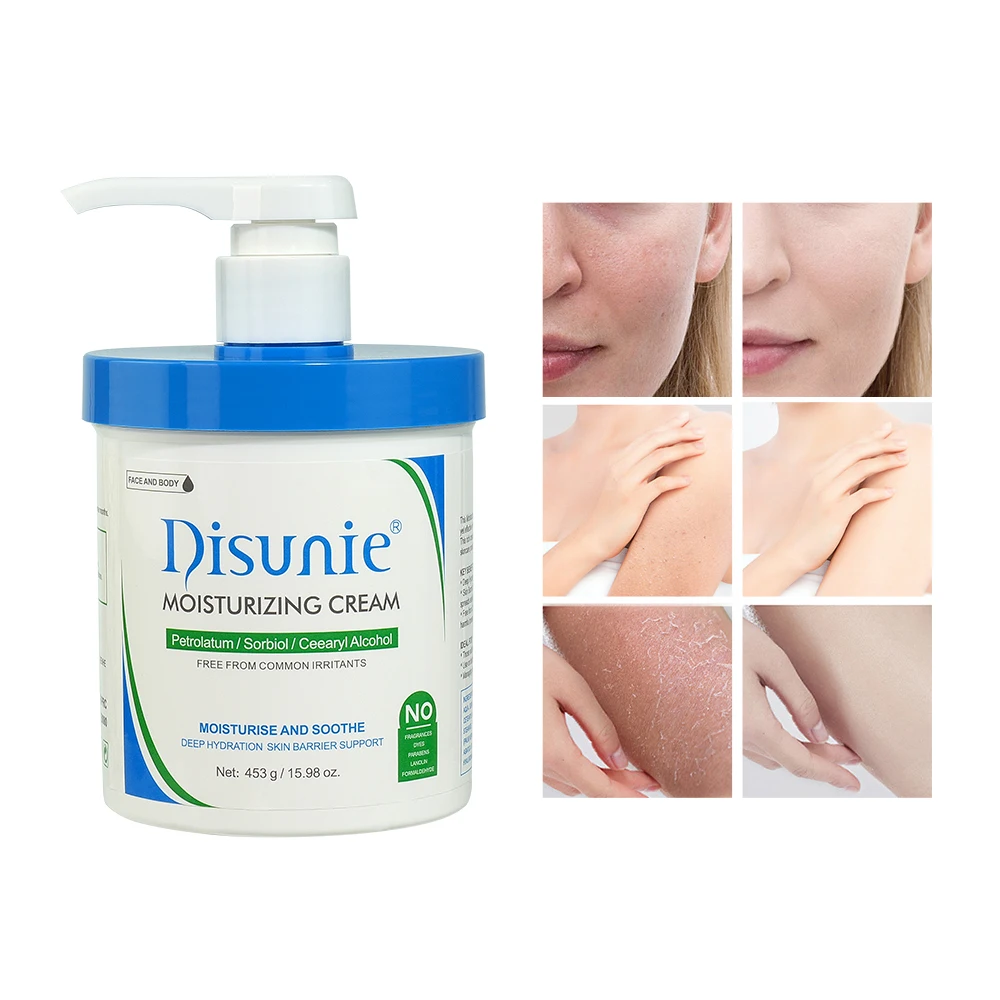 Disunie High Quality 453g Moisturizing Cream Moisturizer Dry Skin Sensitive Skin Care Brightening Body Lotion