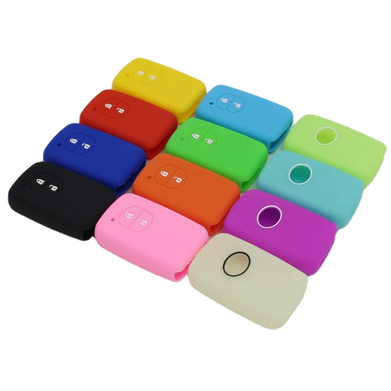 Car Silicone Key Cover For Toyo-ta RAV4 Corolla Camry
