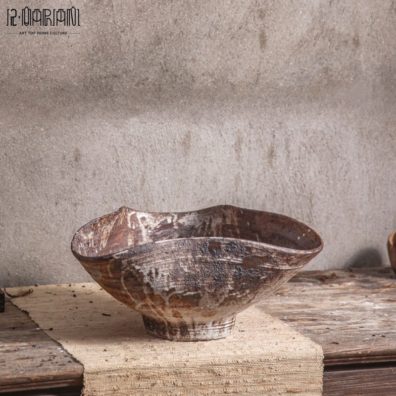 Hot Selling Home Hotel Restaurant Craft Irregular Ceramic Unique Large Decorative Fruit Plate Tray Bowl Tableware