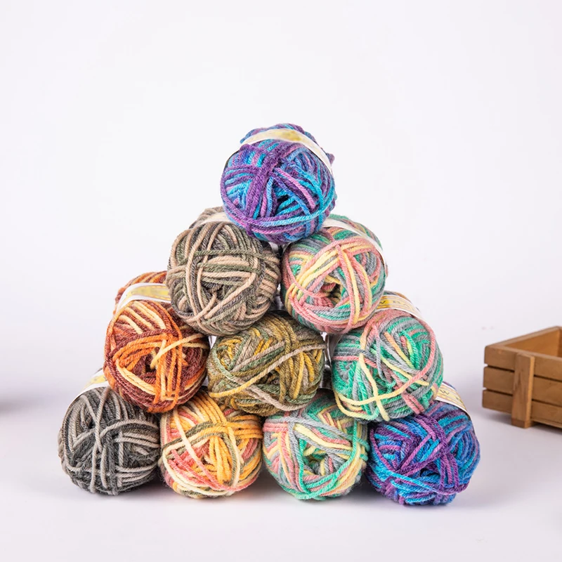 Polyester yarn knitting hand-Woven high stretch polyester yarn Baby Thick Wool Thread