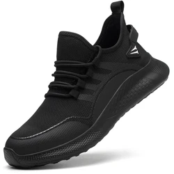 Safety Anti-smashing Steel Toe Puncture Proof Construction Lightweight Breathable Sneakers Women Men Work Safety Shoe