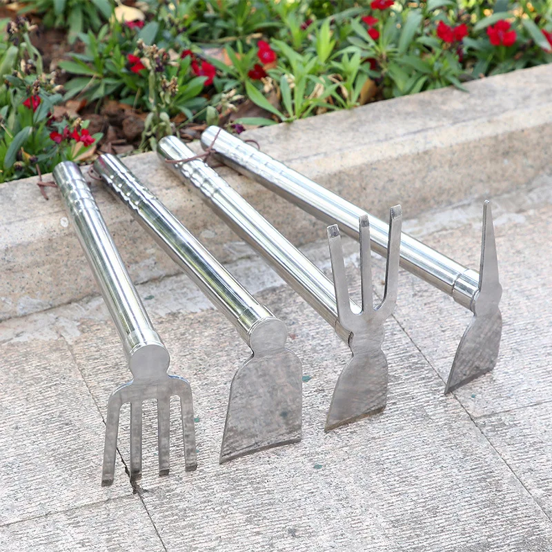 High Quality Stainless Steel Forged Way Single Hand Farming Pick Hoe Garden Picks