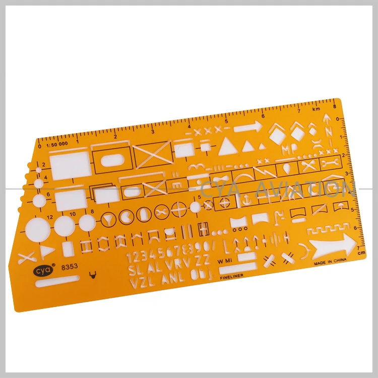 8353 nato professional map marking stencil plastic animal stencil drawing stencil ruler
