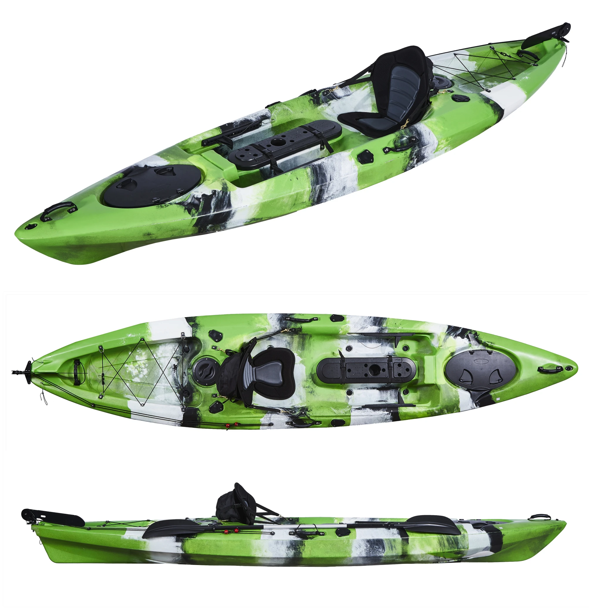New pro-angler 1 человек сидят на верху Электрический мотор Байдарка рыбалка с держателями