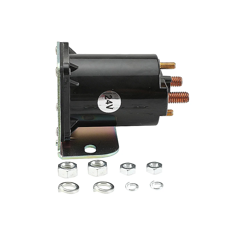 Golf Car Parts EZ-GO 24-Volt 4-Terminal Silver Solenoid 1975-Up  #20468-G3  72-501-42