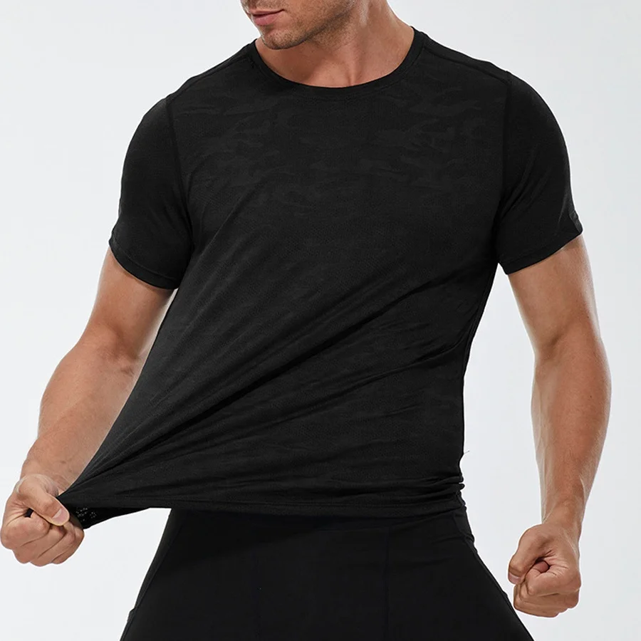 Quick Dry Moisture Wicking Black T Shirts Wholesale Blank T Shirt No Tag Custom Quality Bundle T Shirts