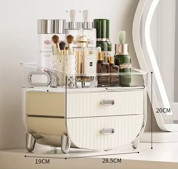 Choice Fun High Quality Clear Acrylic Drawer Luxury desktop Organizer Skincare Storage Box For  storage box cosmetic