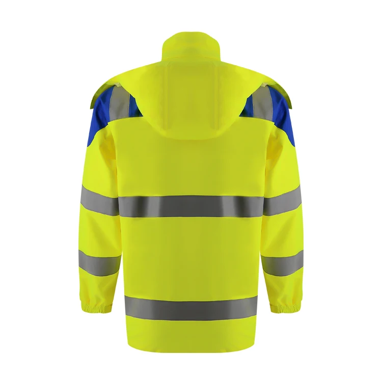 Multifunction Winter 3 in 1 Warm Fleece Lining Safety Work Jacket Flexible Detachable Sleeve and Hood Safety Work Jacket