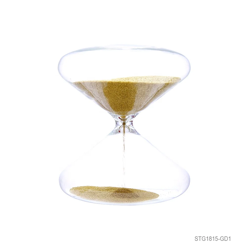 promotional gifts new shape 5 mins electriplated colored sand 30 mins normal sand high borosilicate glass sand timer