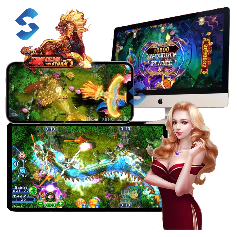V Orion Power Lucky Stars онлайн игровая комната для разработки приложения Golden Fire Dragon Kirin Link Fish Game software