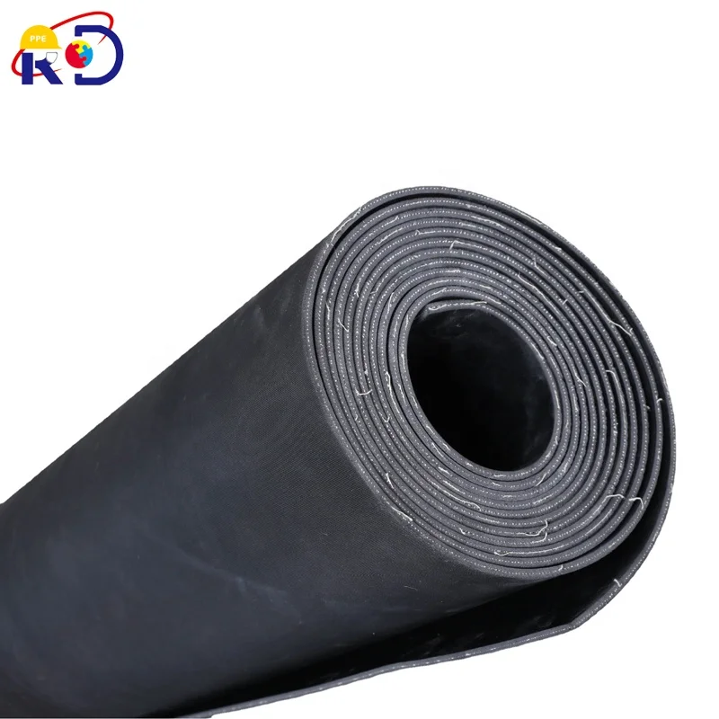 Black insulation blanket paving 3/5/8mm cloth sandwiched rubber sheet acid and alkali resistant plate
