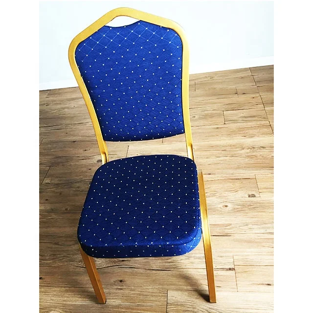 Free sample cheap stackable hotel wedding used iron steel gold banquet chairs for sale