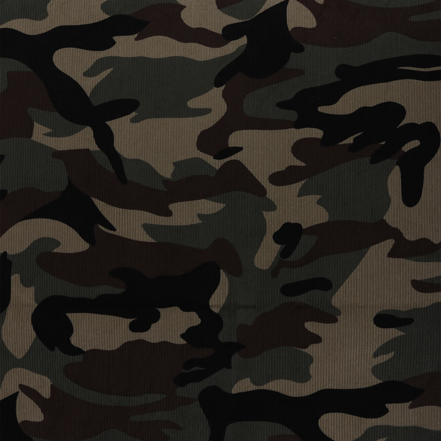 Corduroy cotton woven dyed camouflage printed fabric