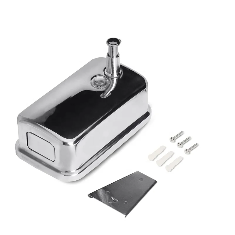 dispensador de jabon liquido 500ml washroom wall stainless steel hand soap dispenser