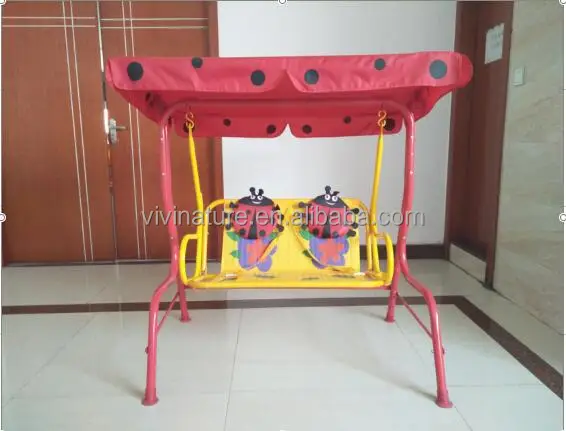 outdoor patio kid swing for 2 seats