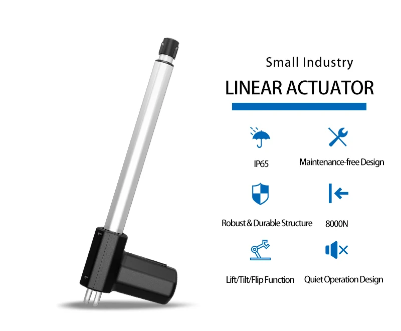 Heavy Duty 12V 24V 50Mm 150Mm 250Mm 350Mm 450Mm 550Mm 4000N 4500N 6000N 7000N 8000N Linear Actuator For Boat