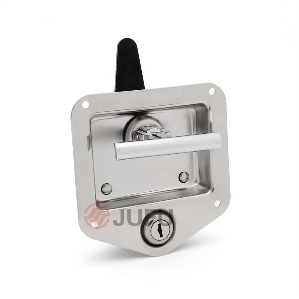SS6202 Stainless steel ToolBox paddle latch lock trailers lock T handle locks for trailer door/rv door/truck door