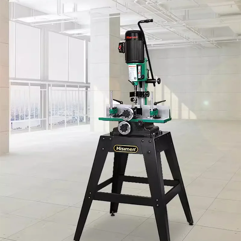 Hisimen 750W/1200W mortiser mortising machine Woodworking Tenoning Machine Punching Square Drilling Hole Machine drilling rig
