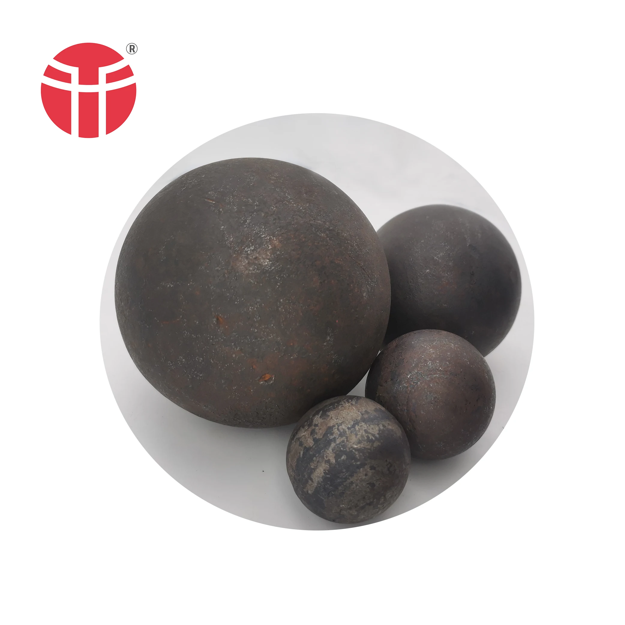 Jinan Zhangqiu factory direct sale 135mm High Quality Forged Steel Grinding media Balls for grinding ball mill mine