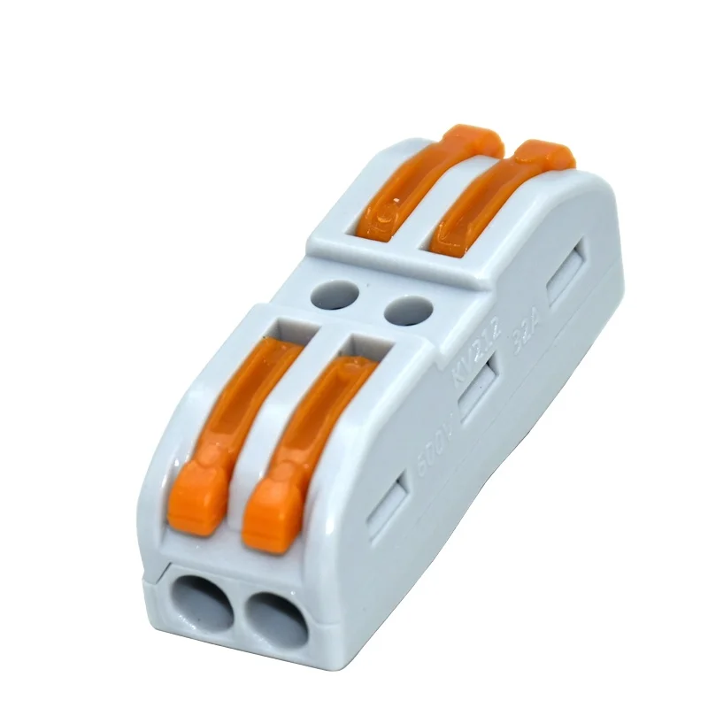 NEPCI lever type wire connector XJY-QC212 0.08-4MM2 cable quick connector AWG28-12 lighting connectors 32A