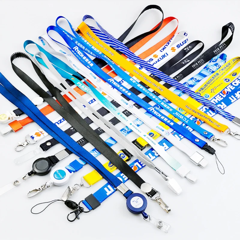 Custom Keychain Badge Polyester Company Key Printed Personalised Vip Personalized Customised Custom Made Lanyards