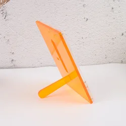 Wholesale star chasing girl desktop small card display table 3 inches transparent acrylic photo frame