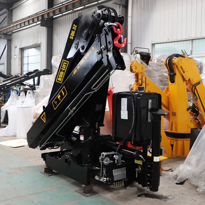 In Stock 7 Ton Special Design for Europe 5 8 Ton Knuckle Boom Truck Mounted Crane Gruas Crane 6 Ton HYDRAULIC CRANES